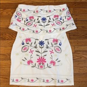 Never worn strapless dress